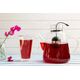 Чайник с цедка vialli design amo 1500ml, боросиликатно стъкло