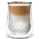 Комплект 2 броя двустенни чаши за вода vialli design diamante 300ml
