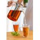 Чайник с цедка vialli design diva 1500ml, боросиликатно стъкло