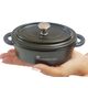 Мини тенджера masterpro cook & share 16х9.8х4.5см керамика овална