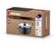 Тенджера bergner earth black 20х11.5см с капак