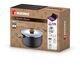 Тенджера bergner earth black 28х15.5см с капак