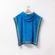 Детско пончо за плаж benetton kids 65х65см синьо