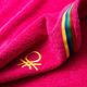 Детско пончо за плаж benetton kids 65х65см розово