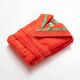 Халат за баня benetton rainbow l/xl червен, с качулка