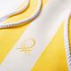 Плажна кърпа с чанта benetton rainbow 90х160см жълта