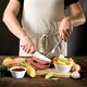 Промо-комплект tescoma от 4 ножа и 6 пробора за готвене grandchef