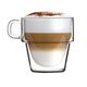Комплект 6 бр двустенни чаши за кафе vialli design senso 150/280/350ml