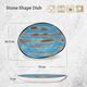 Основна чиния wilmax scratch blue 33х24.5см