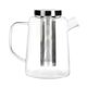 Чайник с цедка vialli design diva 1500ml, боросиликатно стъкло