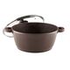 Тенджера muhler mia mr-2849m new 28x12.6cm, 6.2l, шоколад, лят алуминий