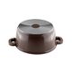 Тенджера muhler mia mr-2849m new 28x12.6cm, 6.2l, шоколад, лят алуминий