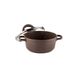 Тенджера muhler mia mr-1649m 16x7.5cm, 1.2l, шоколад, лят алуминий