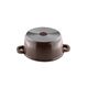 Тенджера muhler mia mr-1649m 16x7.5cm, 1.2l, шоколад, лят алуминий