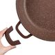 Тенджера плитка muhler mia mr-3275m 32x7.5cm, 4.3l, шоколад, лят алуминий