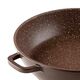 Тенджера плитка muhler mia mr-3275m 32x7.5cm, 4.3l, шоколад, лят алуминий