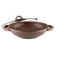 Тиган уок с капак muhler mia mr-3285m 32x8.5cm, 3.8l, шоколад, лят алуминий