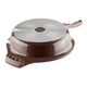 Тиган дълбок с капак muhler mia mr-2807m 28x7cm, 2.8l, шоколад, лят алуминий