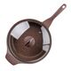 Тиган дълбок с капак muhler mia mr-2807m 28x7cm, 2.8l, шоколад, лят алуминий