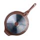 Тиган дълбок с капак muhler mia mr-2807m 28x7cm, 2.8l, шоколад, лят алуминий