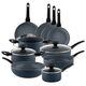 Тенджера дълбока muhler nia mr-2245d 22x13cm, 4.5l