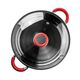 Комплект съдове за готвене muhler mr-975 new 9 части, червени