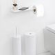 Държач за тоалетна хартия с рафт brabantia mindset mineral fresh white