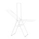 Сушилник за дрехи brabantia hangon 25m с допълнителен прът, fresh white