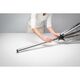 Външен простор brabantia topspinner splitpole 40m, метален шип за вкопаване, metallic grey