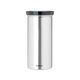 Буркан за 18 броя кафе-капсули brabantia matt steel fingerprint proof, grey lid
