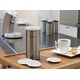 Буркан brabantia за 18 броя кафе-капсули, matt steel fingerprint proof, transparent lid