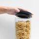 Буркан стъклен brabantia stackable 0.6l, dark grey