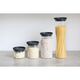 Буркан стъклен brabantia stackable 0.6l, dark grey
