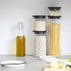 Буркан стъклен brabantia stackable 1.9l, dark grey
