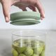Буркани комплект brabantia stackable 0.3l+0.6l+1.1l, light grey/dark grey/jade green, 3 броя