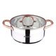 Тенджера bergner copper неръждаема стомана 24х10.5 см 4.5 л, с капак