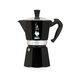Кафеварка moka express color bialetti 3 чаши, черна