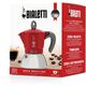 Кафеварка new moka bialetti 6 чаши индукционна червена