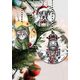 Коледна висулка за елха egan christmas, куче 7 см керамика
