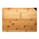 Бамбукова дъска за рязане masterpro sharp 33х23 см с вградено точило