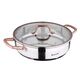 Плитка тенджера bergner copper неръждаема стома 28х7 см 3.8 л, с капак