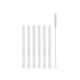 Комплект 6 стъклени сламки vialli design amo 15 см прозрачни