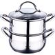 Тенджера за готвене на пара bergner gourmet 18х9 см 3 части