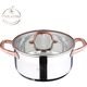 Тенджера с капак infinity chefs copper 24х10.5см 4.5л