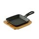 Мини грил тиган с подложка masterpro cook&share 13.7x22.2x2.2см чугун