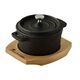 Мини тенджера с подложка masterpro cook & share 10х13х4.1см чугун