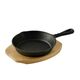 Мини тиган с подложка masterpro cook & share чугун 15.8х25.4х3.2см