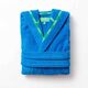 Халат за баня benetton rainbow l/xl син, с качулка